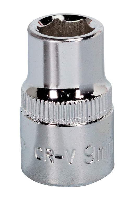 Sealey 3/8"Sq Drive Socket 9mm WallDrive Chrome Standard Length SP3809