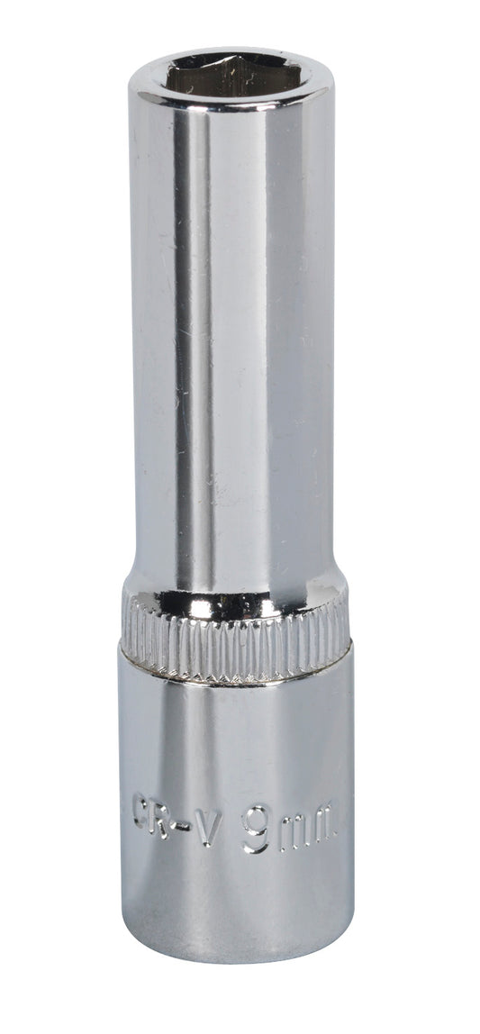 Sealey 9mm Deep 3/8"Sq Drive WallDrive Socket Chrome  Hardened Tempered SP3809D