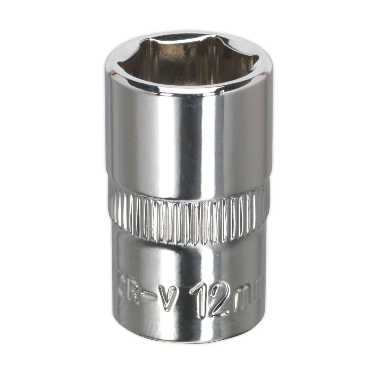 Sealey 3/8"Sq Drive Socket 12mm WallDrive Chrome Standard Length SP3812
