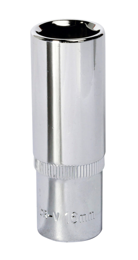 Sealey 16mm Deep 3/8"Sq Drive WallDrive Socket Chrome  Hardened Tempered SP3816D