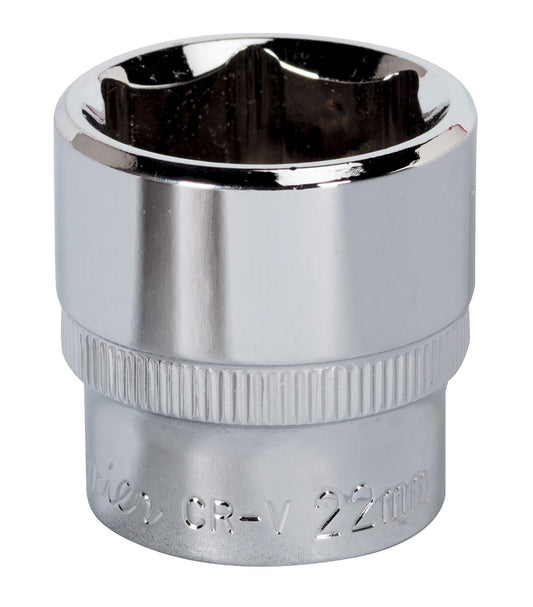 Sealey 3/8"Sq Drive Socket 22mm WallDrive Chrome Standard Length SP3822