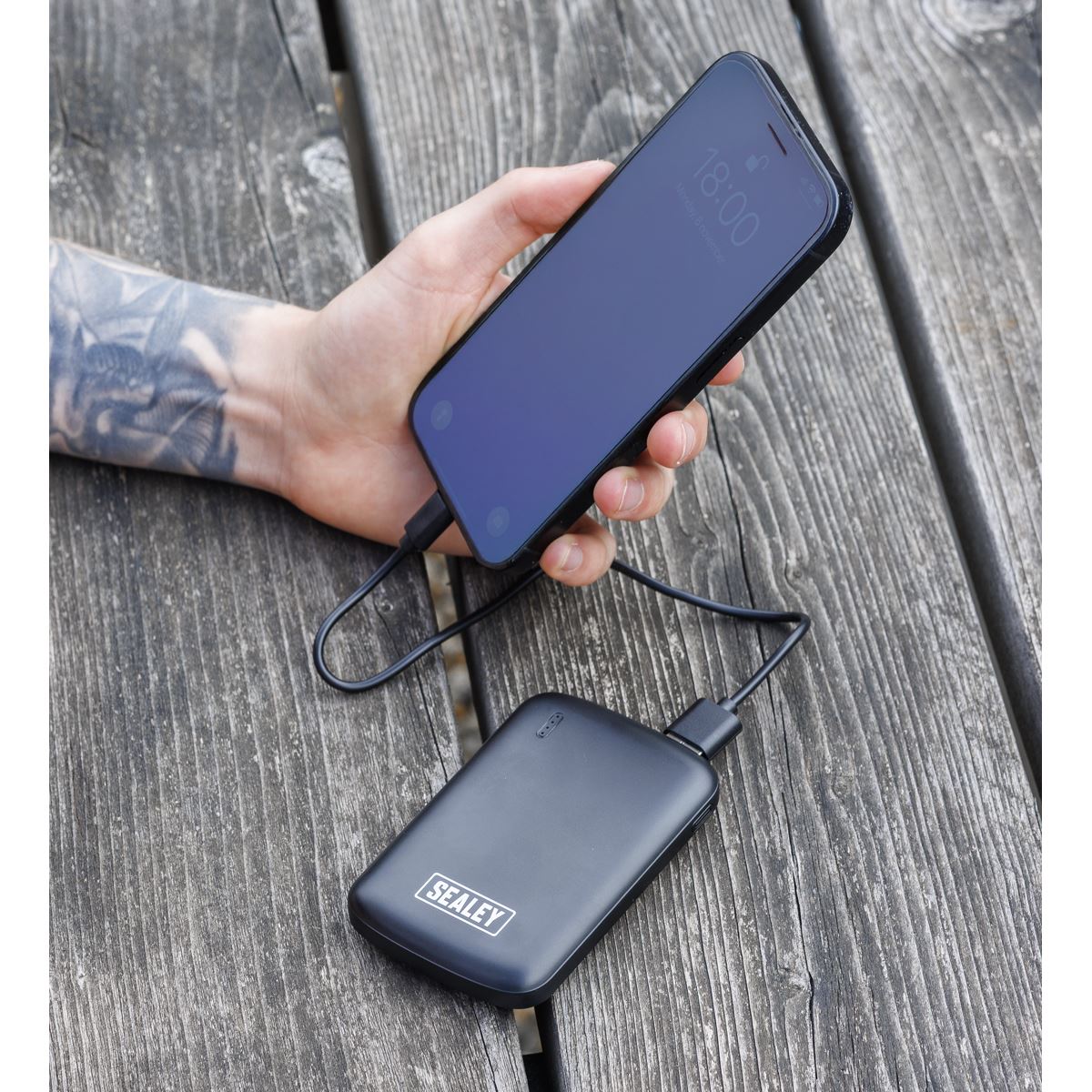 Sealey Portable Power Bank 10W 5000mAh For IPhone Smartwatch Earphones SPB103