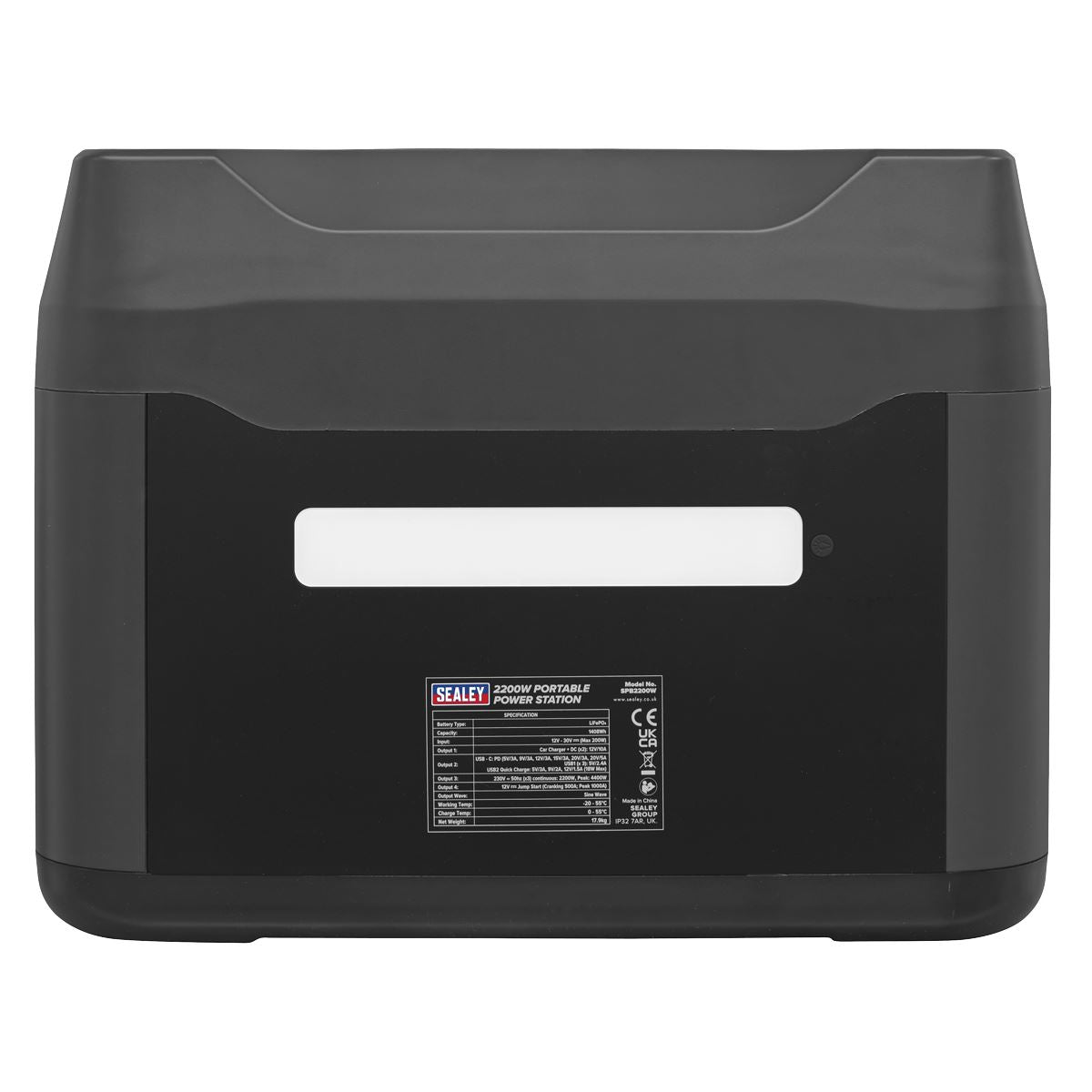 Sealey Portable Power Station 2200W LiFePO4 battery 12 Devices At Once SPB2200W