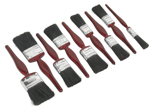 Sealey Pure Bristle Paint Brush Set 9pc SPBS9