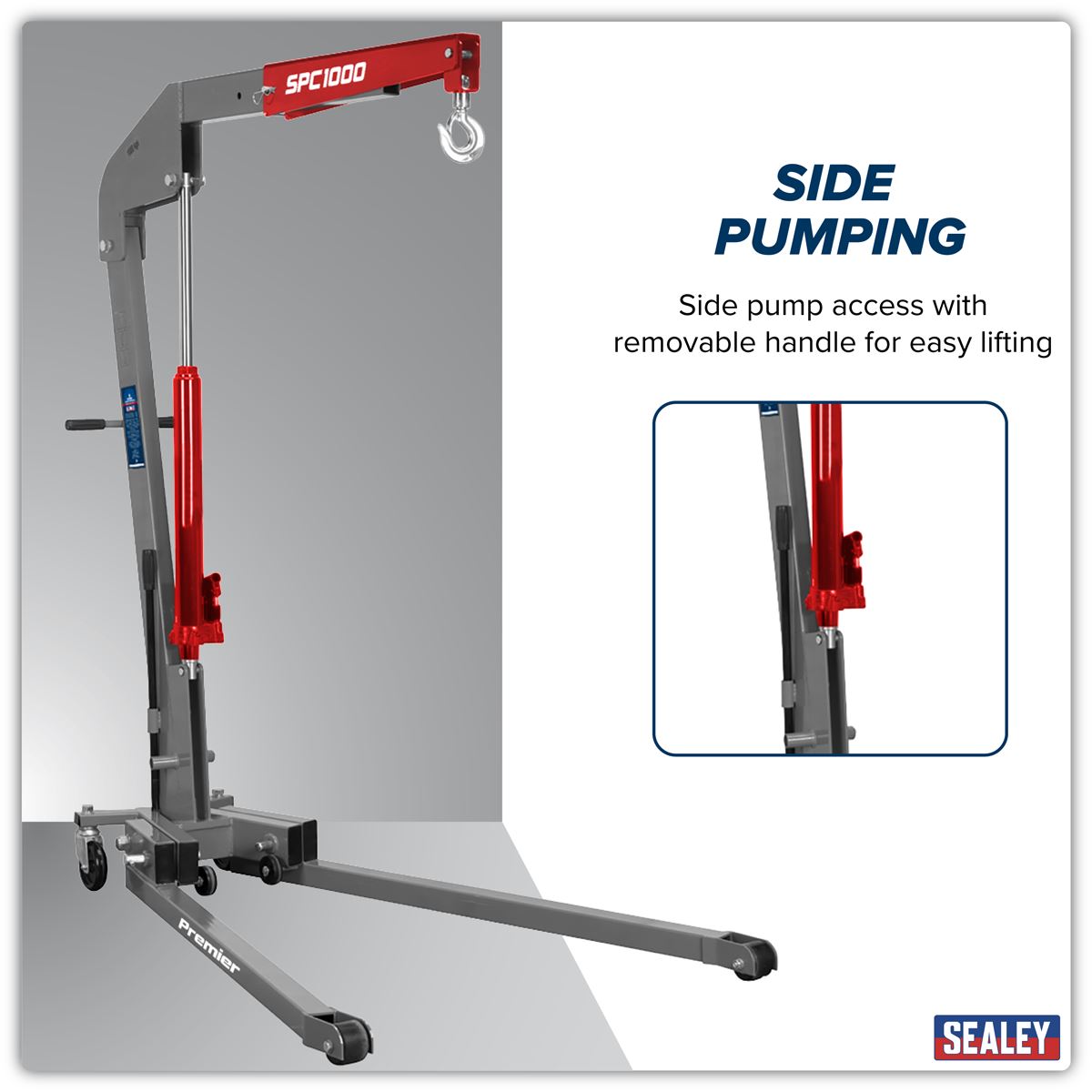 Sealey Folding Engine Crane 1 Tonne SPC1000