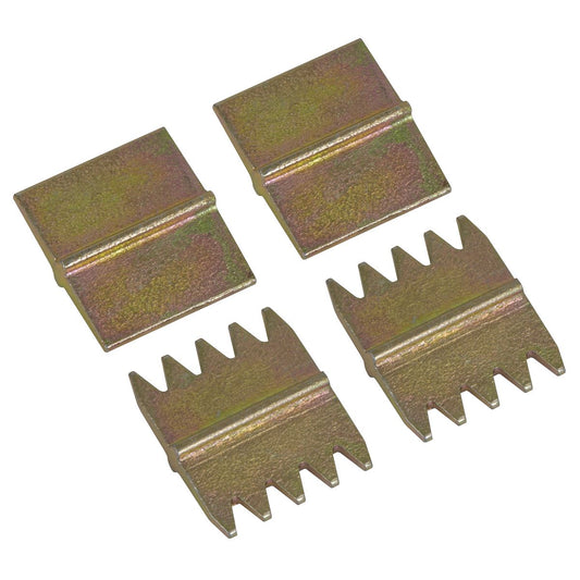 Sealey Reversible Scutch Blades 25mm 2x Plain and 2x Comb Pack of 4 SR7074