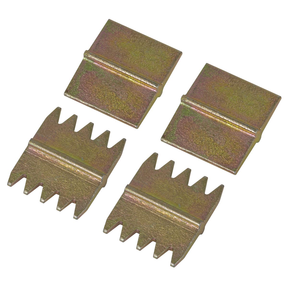 Sealey Reversible Scutch Blades 25mm 2x Plain and 2x Comb Pack of 4 SR7074