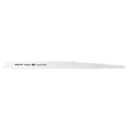 Sealey Reciprocating Saw Blade Wood & Nail 300mm 6tpi - Pack of 5 SRBR1211DF
