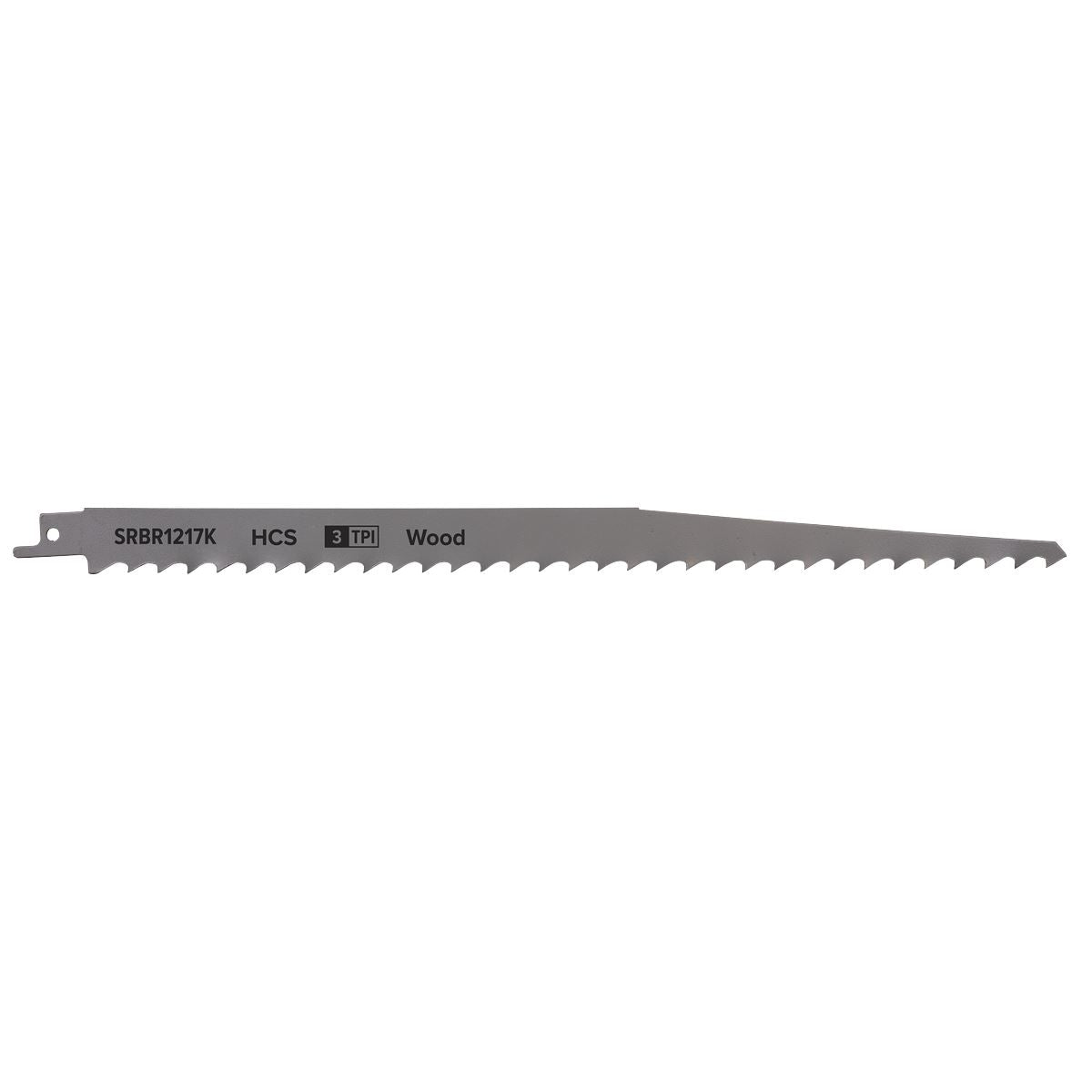 Sealey Reciprocating Saw Blade Pruning & Coarse Wood 300mm 3tpi - Pack of 5 SRBR1217K