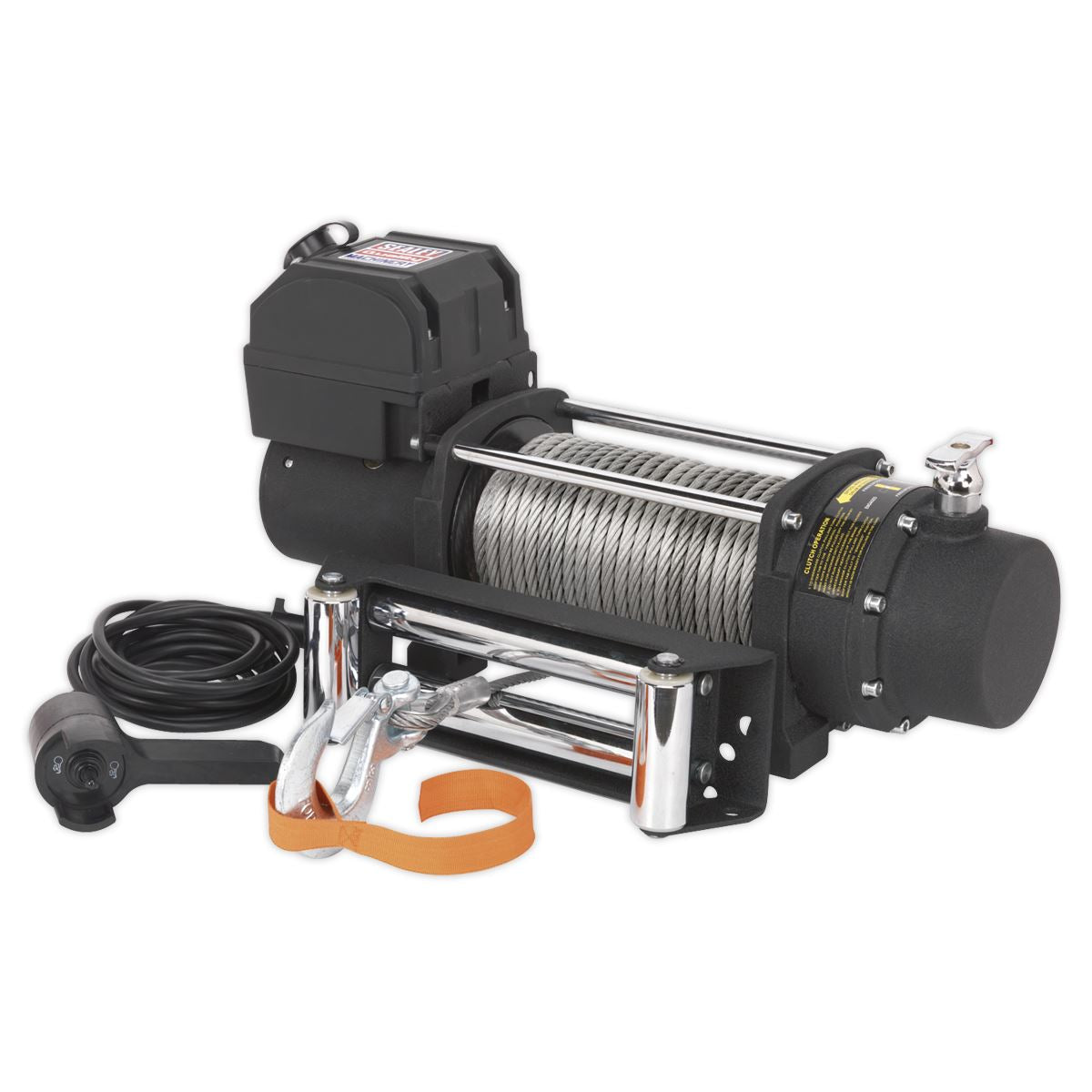 Sealey Self-Recovery Winch 4300kg (9500lb) Line Pull 12V SRW4300