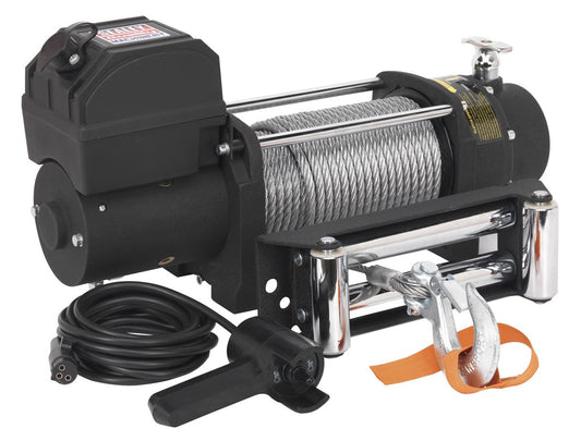 Sealey Self-Recovery Winch 5450kg (12000lb) Line Pull 12V SRW5450