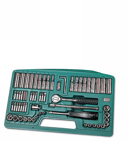 Kamasa Socket Set 1/4"D, 63pc SS1463
