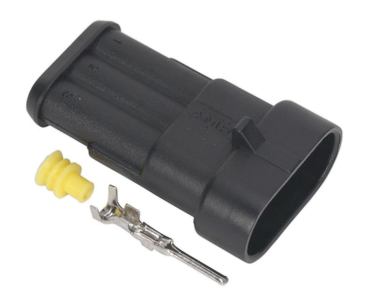 Sealey Superseal Male Connector 3-Way Pack of 5 SSC3M