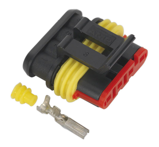 Sealey Superseal Female Connector 4-Way Pack of 3 SSC4F
