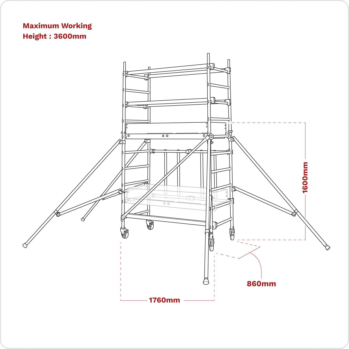 Sealey Platform Scaffold Tower Combo EN 1004 -1 SSCL1