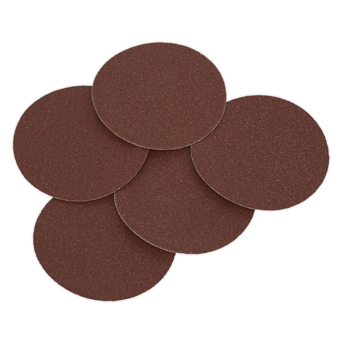 Sealey Sanding Disc �125mm 80Grit Adhesive Backed Pack of 5 SSD01