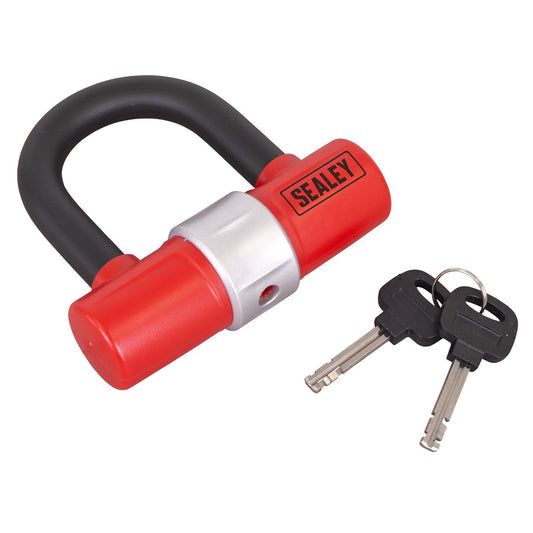 Sealey D Shape Motorcycle Padlock Impact And Heat Resistant Portable SSL01
