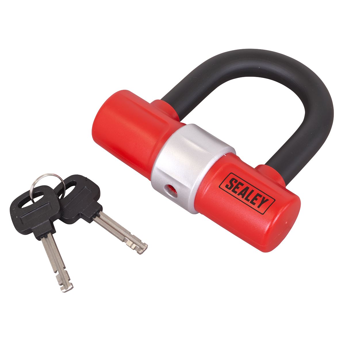 Sealey D Shape Motorcycle Padlock Impact And Heat Resistant Portable SSL01