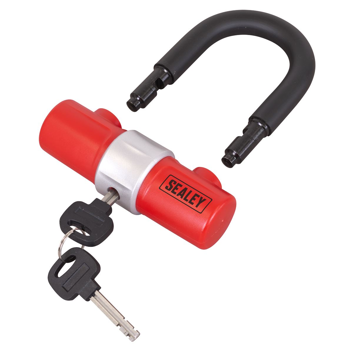 Sealey D Shape Motorcycle Padlock Impact And Heat Resistant Portable SSL01