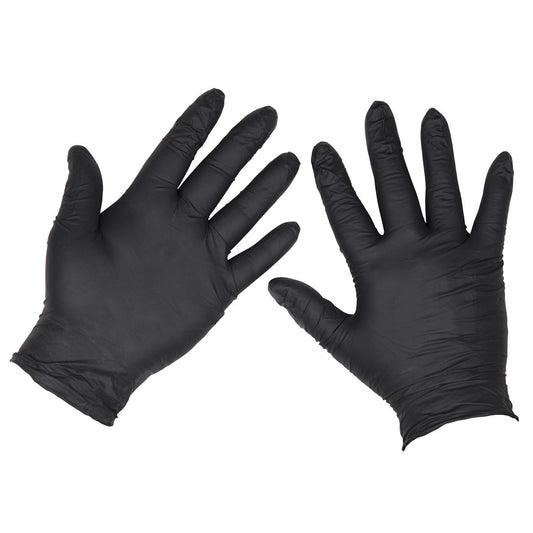 Sealey Extra Thick Powder Free Disposable Nitrile Gloves XL Pack of 100 SSP60XL