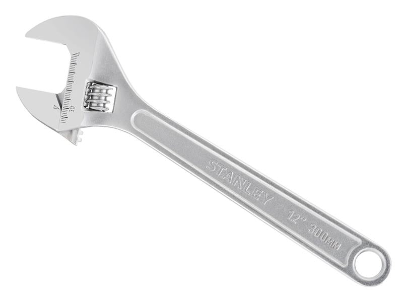 STANLEY Metal Adjustable Wrench 300mm 12in Capacity 38mm STA013156