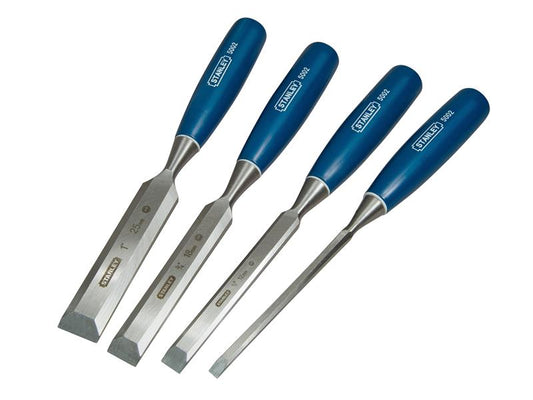 STANLEY® 5002 Bevel Edge Chisel Set, 4 Piece STA016129