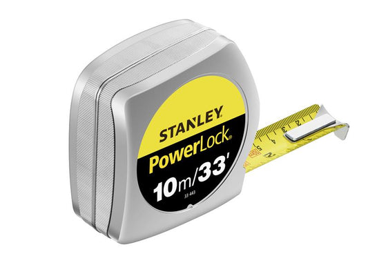 STANLEY® PowerLock® Classic Pocket Tape 10m/33ft (Width 25mm) STA033443
