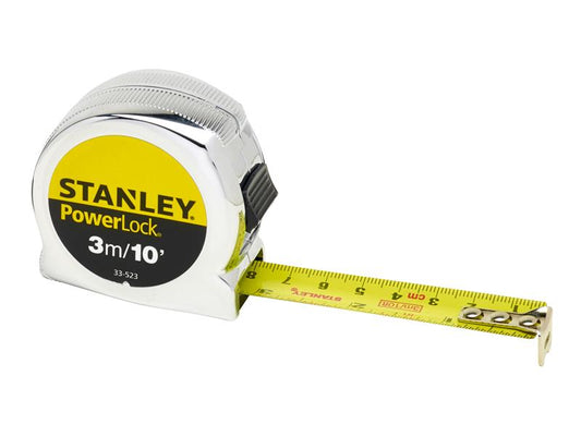 STANLEY® PowerLock® Classic Pocket Tape 3m/10ft (Width 19mm) STA033523