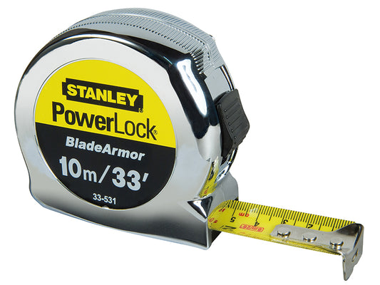 STANLEY® PowerLock® BladeArmor® Pocket Tape 10m/33ft (Width 25mm) STA033531