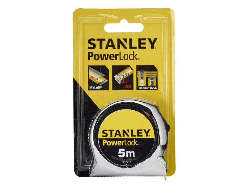 STANLEY® PowerLock® Classic Pocket Tape 5m (Width 19mm) (Metric only) STA033552