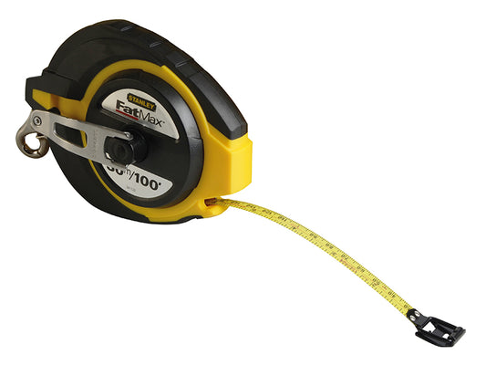 STANLEY® FatMax® Closed Case Steel Long Tape 30m/100ft (Width 10mm) STA034132