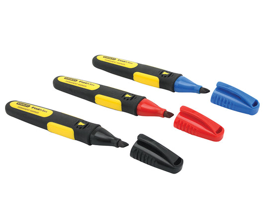 STANLEY® FatMax® Chisel Tip Marker (Pack 3) STA047315