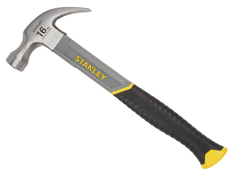 STANLEY® Curved Claw Hammer Fibreglass Shaft 450g (16oz) STA051309