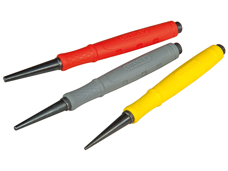 STANLEY® DynaGrip™ Nail Punch Set, 3 Piece STA058930