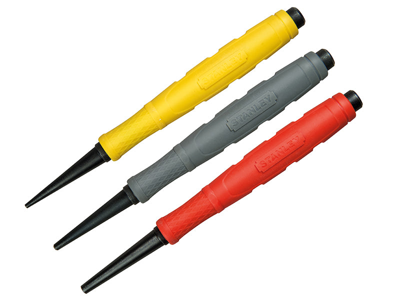 STANLEY® DynaGrip™ Nail Punch Set, 3 Piece STA058930