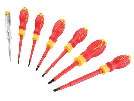 STANLEY® FatMax® VDE Insulated Screwdriver Set, 7 Piece STA060031