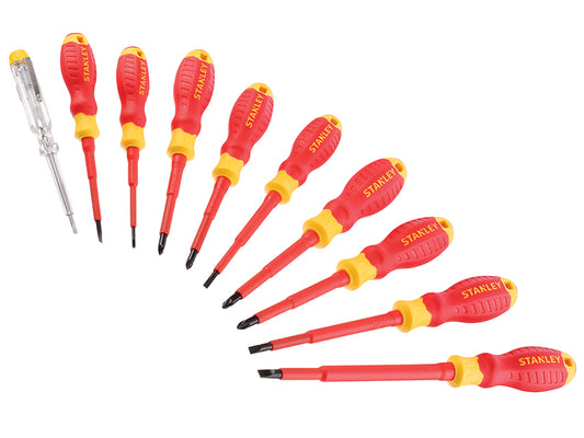 STANLEY® FatMax® VDE Insulated Screwdriver Set, 10 Piece STA060032