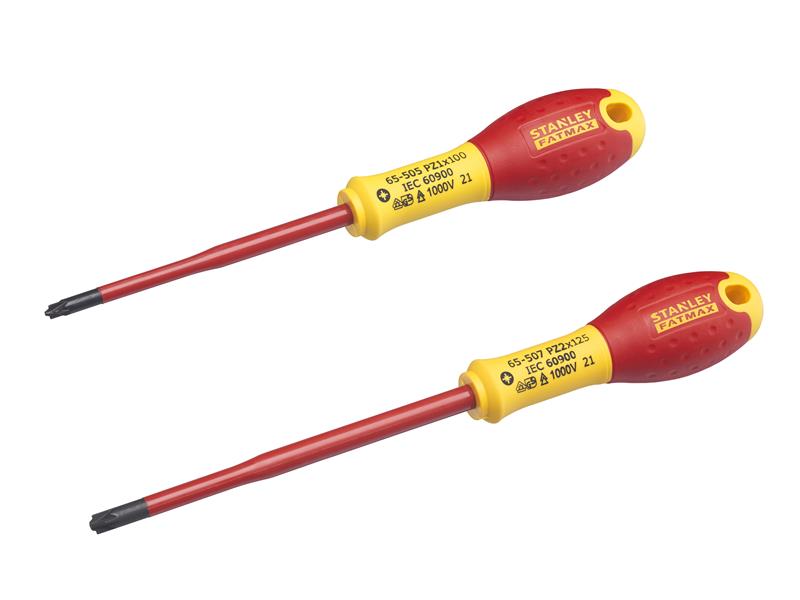 STANLEY® FatMax® VDE Insulated Borneo PZ Scewdriver Set, 2 Piece STA062649
