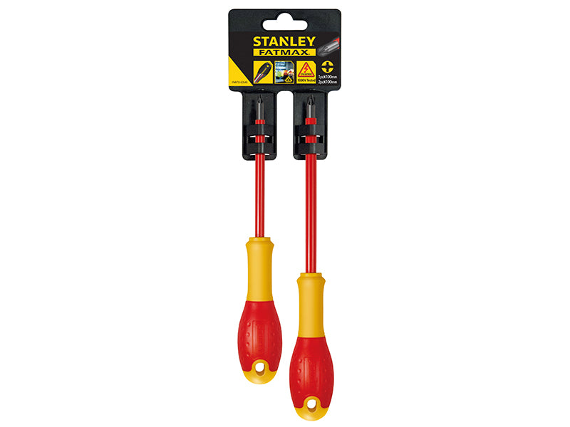 STANLEY® FatMax® VDE Insulated Borneo PZ Scewdriver Set, 2 Piece STA062649