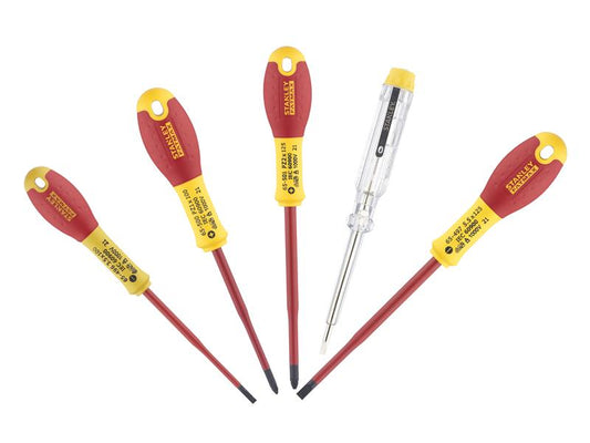 STANLEY® FatMax® VDE Insulated Screwdriver Set, 5 Piece STA062693