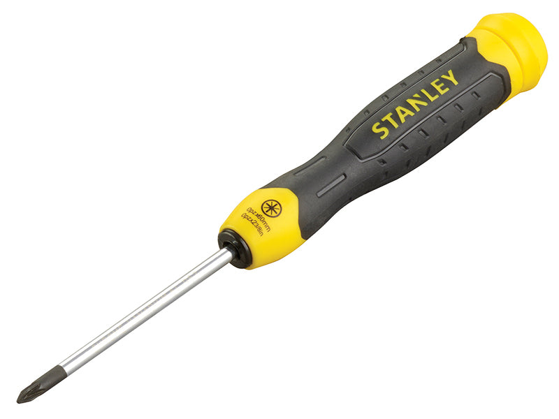 STANLEY® Cushion Grip Screwdriver Pozidriv Tip PZ0 x 60mm STA064952