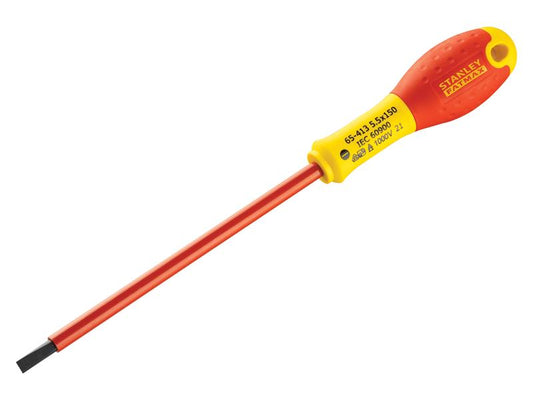 STANLEY® FatMax® VDE Insulated Screwdriver Parallel Tip 5.5 x 150mm STA065413