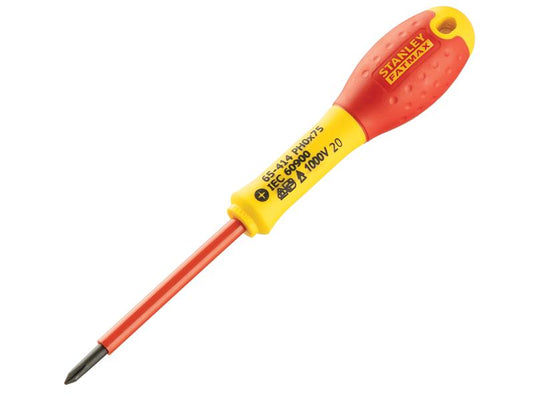 STANLEY® FatMax® VDE Insulated Screwdriver Phillips Tip PH0 x 75mm STA065414