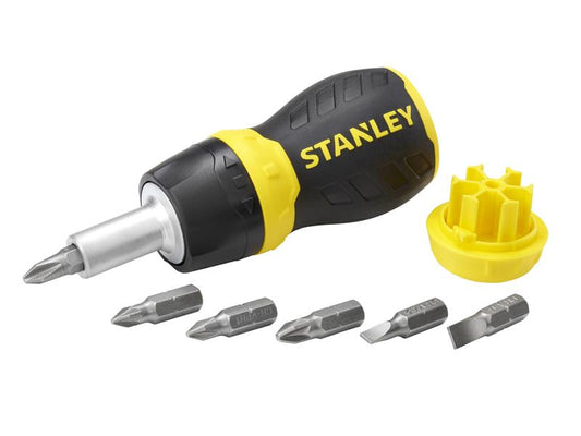 STANLEY® Multibit Ratchet Stubby & Bits STA066358
