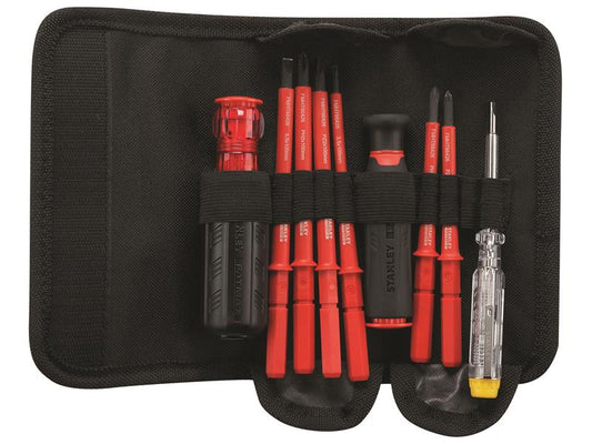 STANLEY® VDE Multi-Bit Screwdriver Set, 10 Piece STA066426