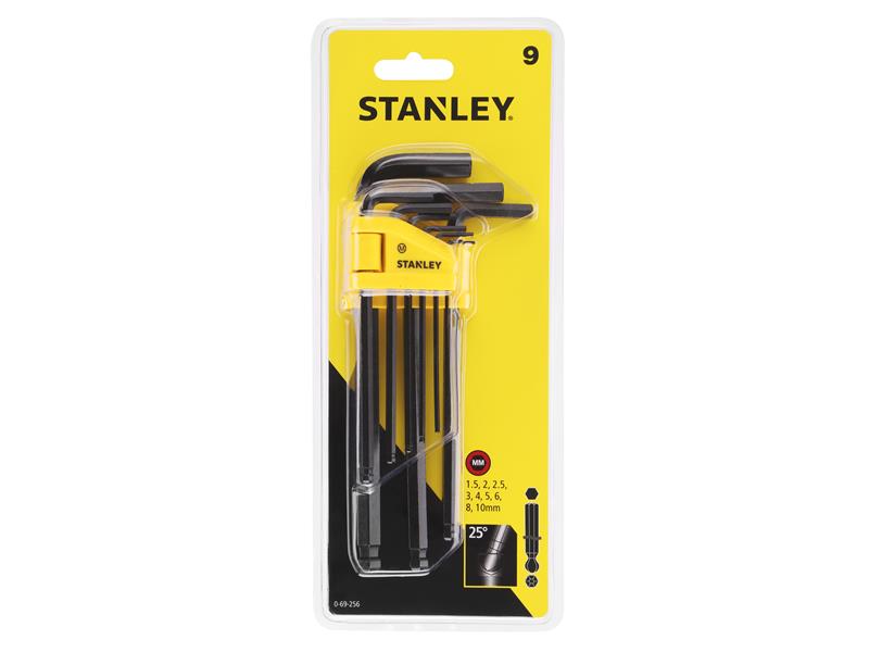 STANLEY® Metric Ball End Hexagon Key Set, 9 Piece STA069256