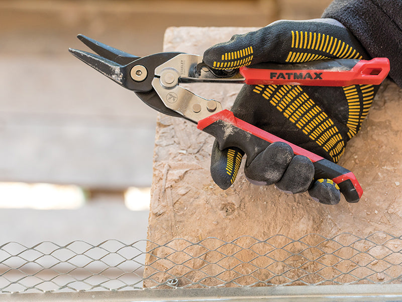 STANLEY® FatMax® Red Ergo Aviation Snips Left Cut 250mm (10in) STA073755