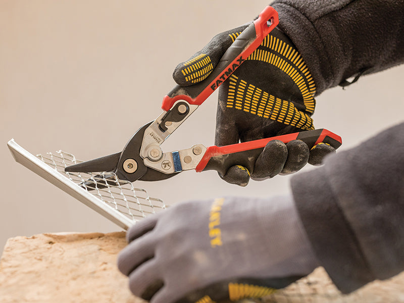 STANLEY® FatMax® Red Ergo Aviation Snips Left Cut 250mm (10in) STA073755