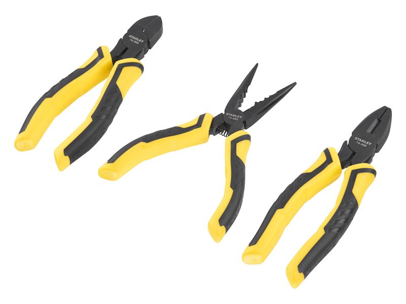 STANLEY® ControlGrip™ Pliers Set, 3 Piece STA075094