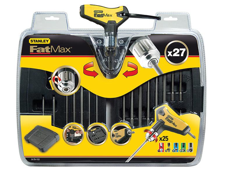 STANLEY® Metric FatMax® T-Handle Ratchet Power Key Set, 27 Piece STA079153